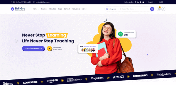 SkillGro LMS - Course & Learning Management System Laravel Script - Image 2