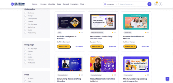 SkillGro LMS - Course & Learning Management System Laravel Script - Image 6