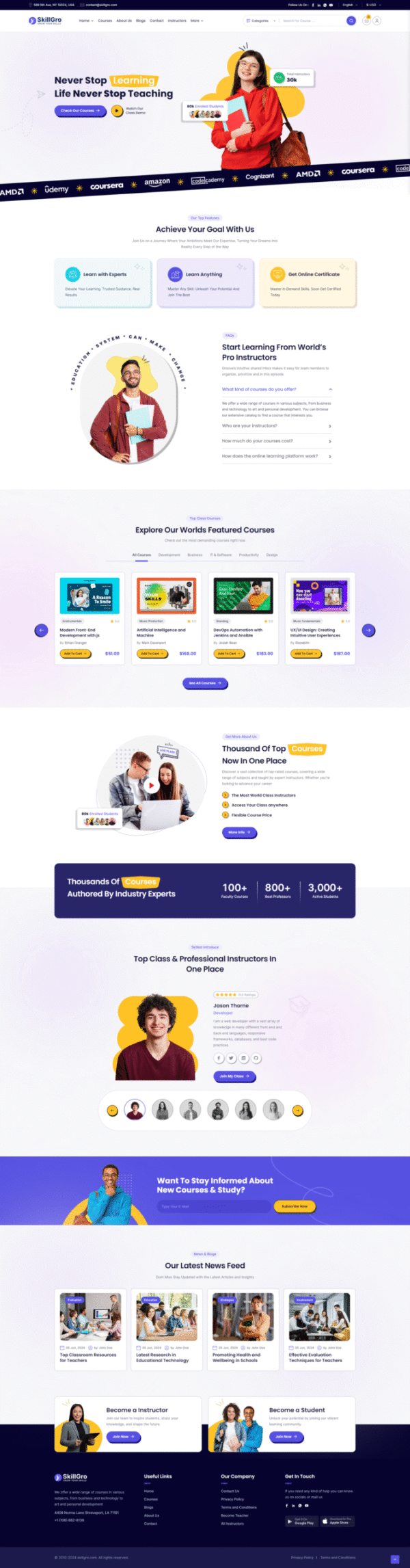 SkillGro LMS - Course & Learning Management System Laravel Script - Image 4